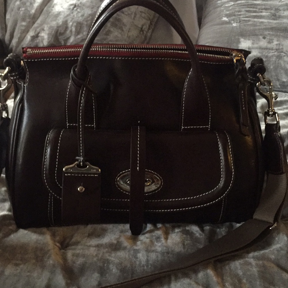 Dooney Leather Front pocket satchel